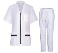 Misemiya - Uniform Scrub Set Unisexe - Uniforme médical avec Haut et Pantalon - 712-8312 - Large, Noir 21