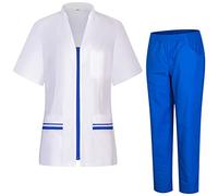 Misemiya - Uniform Scrub Set Unisexe - Uniforme médical avec Haut et Pantalon - 712-8312 - XX-Large, Bleu Royal 22