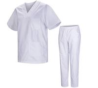 Misemiya - Uniformes Unisexe- Uniforme Médical avec Haut et Pantalon 817-8312-BLANCO - 4XL, Blanc