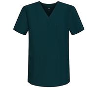 Misemiya - VÊTEMENTS DE Travail Unisex COL PIC Manches Courtes Médicaux Unisexe - BZ-6801 - Large, Vert 68