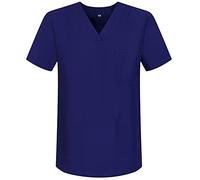 Misemiya - VÊTEMENTS DE Travail Unisex COL PIC Manches Courtes Médicaux Unisexe - BZ-6801 - Large, Violet 68