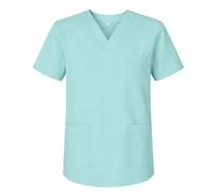 Misemiya - VÊTEMENTS DE Travail Unisex COL PIC Manches Courtes Médicaux Unisexe - Ref.817 - Small, Turquoise