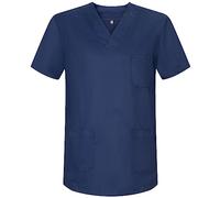 Misemiya - VÊTEMENTS DE Travail Unisex COL PIC Manches Courtes Médicaux Unisexe - Ref.817 - X-Large, Bleu Marine