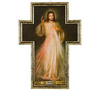 Miséricorde jésus croisillon image encadrée 36 x 26 cm