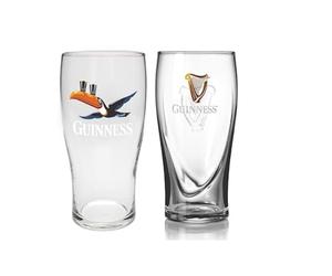 Mish Mash Gifts Guinness Lot de 2 verres à bière Motif gravité et toucan