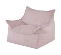 MISIOO Fauteuil Roya Cord - Fauteuil pour chambre d'enfant - Pouf souple pour enfant - Fauteuil de sol - En velours côtelé de qualité supérieure Oeko-Tex - 80 x 73 x 58 cm