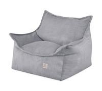 MISIOO Fauteuil Roya Cord - Fauteuil pour chambre d'enfant - Pouf souple pour enfant - Fauteuil de sol - En velours côtelé de qualité supérieure Oeko-Tex - 80 x 73 x 58 cm