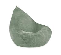 MISIOO Pouf en velours côtelé de qualité supérieure - Chaise ergonomique pour enfant à partir de 12 mois - Pouf confortable pour chambre d'enfant - Pouf doux avec rembourrage léger en polystyrène