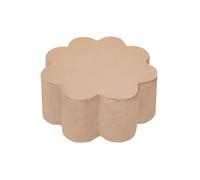 MISIOO Pouf Fleur pour Enfants - Pouf pour Enfants - Meubles de Chambre d'enfant - Pouf en Velours en Mousse - Meubles pour Enfants - Facile à Laver - Léger et élégant - 54 x 54 x 25 cm - Doré