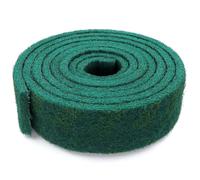 MISIQIMA 5 m × 10 cm Rouleau Abrasif Papier et Non-Tissé Abrasif 240 Granulométrie, Vert Non Tissé Abrasif Polyvalent, Tampon de Ponçage pour le Métal, le Bois, L’acier Inoxydable