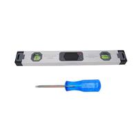 Miskall Règle de Niveau numérique, inclinomètre de Recherche d'angle précis en Alliage d'aluminium de 400 mm, Rotation Automatique avec Buzzer à Base magnétique pour Les projets de