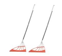 MiSMiAO Balai Magique Balai Coiffeur Balai en Silicone Balai D'essuyage 2 en 1 Balai de grattage Balai D'essuie-Glace Magique Essuyer Interieur Brosse Nettoyage Salle de Bain (Orange,2 Stück)