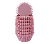 Miss Bakery's House® Mini moules à muffins - papier - Ø 32 mm x 20 mm - rose bonbon - 200 pièces - pâtisserie - confiserie - caissettes pour cupcakes et sucreries - petits fours