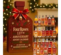 MissFox Calendrier de L’avent Whisky 2025 - 24 Surprises Uniques avec 24 Mini Bouteilles 2D de Whisky, Advent Calendar Original pour Adultes, Amateurs de Bar et Dégustation de Spiritueux (C)