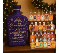 MissFox Calendrier de L’avent Whisky 2025 - 24 Surprises Uniques avec 24 Mini Bouteilles 3D de Whisky, Advent Calendar Original pour Adultes, Amateurs de Bar et Dégustation de Spiritueux (D)