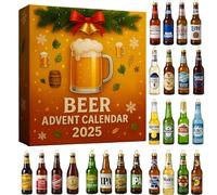 MissFox Calendrier de L’avent Whisky 2025 - 24 Surprises Uniques avec 24 Mini Bouteilles 3D de Whisky, Advent Calendar Original pour Adultes, Amateurs de Bar et Dégustation de Spiritueux (F)