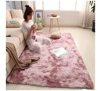 MISSMAO Tapis Salon Shaggy Descente de Lit Chambre Tapis Doux Salon Tapis Antidérapant Tapis à Poils Longs Moelleux Tapis de Sol Grand pour Couloir Chambre Filles Enfants,Rose-Mauve,60x160cm