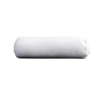MISSMAO Traversin Rond Anti acariens Oreiller de Confort Oreiller de Corps pour dormeur latéral Oreiller de Sommeil latéral Coussin décoratif Rouleau pour la Nuque,Blanc,25X70cm(800g)