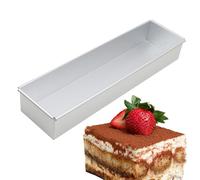 Missmisq Cadre À Pâtisserie Rectangulaire, Moule À Gâteau Rectangulaire Moule À Gâteau Rectangulaire en Aluminium, Moule À Pâtisserie Rectangulaire, Anneaux De Tiramisu pour Mousse Dessert Gâteaux