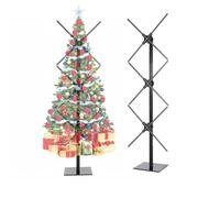 Missyou Lot de 3 ventilateurs holographiques 3D de 124 cm avec Bluetooth, application et télécommande, ventilateur holographique LED, contenu vidéo personnalisable pour expositions, salons, publicités
