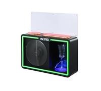 Missyou Ventilateur holographique 3D avec contrôle par application WiFi, haut-parleur Bluetooth, projecteur holographique à haute LED avec étagère pour salon, exposition, scène, fête, événements de