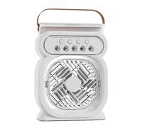 Mist Fan Portable Ventilateur de bureau de refroidissement portable USB rechargeable 3 vitesses Gadgets géniaux avec veilleuse, humidificateur d'air