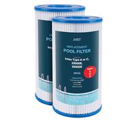 Mist Lot de 2 cartouches de filtre de rechange pour piscine type A ou C, compatibles avec Intex 29000E, 59900E, pour piscines hors sol, pompe de filtre de rechange Intex