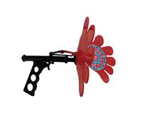 MISTER GADGET Tapette à Mouche Pistolet Efficace et Amusante Rouge et Noir | Plastique PP, tapette à mouche pistolet, 37,5x18 cm, efficace et amusante, maison, rouge et noir