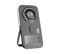 Mister Mini ventilateur portable fin 6,4 x 2,2 x 13,1 cm, alimenté par batterie rechargeable, refroidissement par pulvérisation avec ventilateur pour maison, bureau, camping en plein air, randonnée