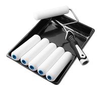 Mister Rui Lot de rouleaux de peinture en mousse, rouleau de peinture en mousse de 15,2 cm, mousse haute densité utilisée avec toutes les peintures, pour projets de peinture de surfaces planes