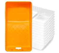 Mister Rui Plateau de Peinture en Plastique Transparent de 10 cm avec 10 Doublures, Revêtement Jetable