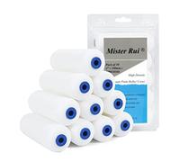 Mister Rui - Rouleau à Peinture, 10,2 cm, recharges de Mini Rouleau de Peinture en Mousse Haute densité, Petit Rouleau éponge pour peintures à l'huile et à l'eau, Fournitures de Peinture d'intérieur