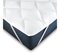Mister Sandman Surmatelas 120 x 200 cm - Épaisseur 2 cm - Certifié Oeko-TEX® - Moelleux, Respirant, Lavable en Machine, Anti-acarien & Antibactérien - 4 Coins Élastiques - Antidérapant