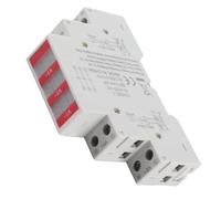 Misuratore Di Tensione Trifase Voltmètre AC triphasé Montage sur Rail Din LCD Affichage Numérique Compteur de Tension Compteur d'énergie électrique 60-450V Voltmètre Triphasé