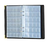 MISUVRSE Album pour collection de pièces de monnaie, livre, porte-pièces de monnaie, classeur de voyage, livre avec 480 poches, album pratique et lumineux