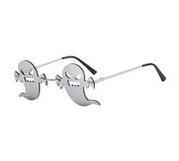 MISUVRSE Lunettes d'Halloween en métal, sans monture, lunettes d'Halloween, lunettes de fête, lunettes de costume pour adultes