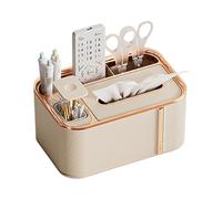 MISUVRSE Organiseur de mouchoirs de table multifonction avec récipient de rangement pour petits objets, base antidérapante pour un usage domestique, boîte à mouchoirs multifonctionnelle