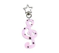 MISUVRSE Porte rtistique en forme de notes de musique, construction en alliage et acrylique, décoration polyvalente pour clés, portefeuille, cadeau pour artiste, sac à dos, b, taille unique