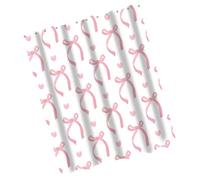 MISUVRSE Rideau de douche artistique avec design ruban, rapide, essentiels de salle de bain en tissu polyester, rideau de douche artistique aquarelle, accessoires de salle de bain en tissu polyester