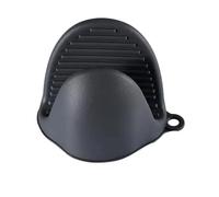 Mitaines de Four en Silicone résistantes à la Chaleur, 2 pièces, poignées pincement Cuisson, Support Casserole et manique for Cuisine pour Four(Black)