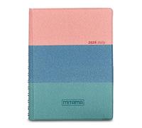 Mitama Agenda journalier 2026 spiralé Sunshine 15 x 21 cm, Couverture Souple, Papier FSC, Poche Porte-Cartes, Accessoires intérieurs