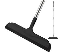Mitclear Balai Raclette Sol pour Douche Terrasse, Manche Télescopique 126cm | Lame en mousse Flexi Edge - Raclette extensible pour salle de bain, cuisine, poils d'animaux
