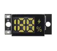 Mitheuum Module indicateur de niveau de batterie avec affichage en temps | Affichage du pourcentage en temps réel avec 188 LED, plage de tension 1,2-3,1 V, prend en charge 1 à 2 batteries