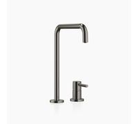 Dornbracht META SQUARE Mélangeur à deux trous avec rosaces individuelles, saillie 235mm, 32815861-99, Couleur: foncé Platine mat