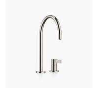 Mitigeur à deux trous Dornbracht TARA ULTRA avec rosaces simples, portée de 241 mm, 32815875-06, Couleur: Platine brossé