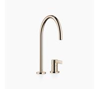 Mitigeur à deux trous Dornbracht TARA ULTRA avec rosaces simples, portée de 241 mm, 32815875-47, Couleur: Champagne