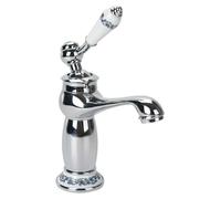 Mitigeur à un levier, style rétro, laiton, argenté, 1 pièce