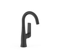 Mitigeur avec manette latérale pour lavabo Loft Noir mat - TRES 22244701NM