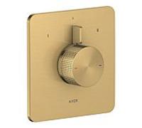 Mitigeur AXOR hansgrohe Citterio C 49451250, encastré, 2 Verbraucher , coupe cubique, aspect or brossé