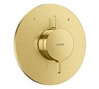 Mitigeur AXOR hansgrohe One 48415950 encastré pour 2 fonctions, laiton brossé